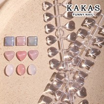 [퍼니네일] 네일컬러차트 24pcs x 2세트 볼록한 네일차트 물방울 사각차트 원형차트 하트차트, 네일칼라차트-08