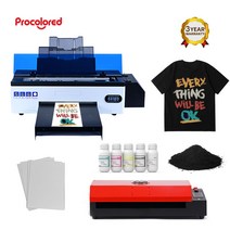 사진인화기 가정용프린터기 핸드폰사진인화기Procolor-DTF 프린터 L1800 DX5 티셔츠 가죽 후드 맞춤형 비, 03 R1390 with Oven_01 EU 플러그
