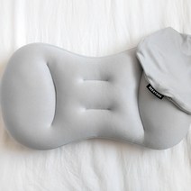 비스토어 빨아쓰는 컴팩트 꿀잠베개, 실버, 1개