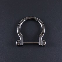 DIY 부자재 오메가링 O링 디링 D링 오링 ORING 가방 버클 퀼트 재료 금속 가방끈 손잡이 각링 블랙, 1개