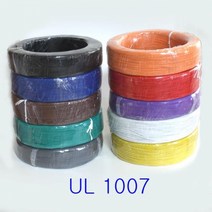 UL 1007 LEAD WIRE 리드와이어 M단위 컷팅 모음 AWG28/26/24/22/20/18/16, AWG18 (10M), 황색(YELLOW)