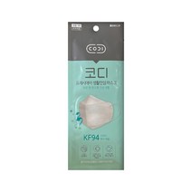 코디 프레시에어 생활안심마스크 KF94 대형 1개입 퓨어커버 보건용마스크