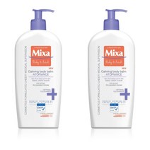 믹사 카밍 바디 밤 크림 Mixa Atopiance Lait Corporel Apaisant Pour 400Ml 2개