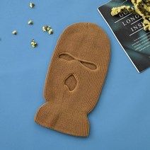 자전거 18색 balaclava 할로윈 마스크 모자 파티 오토바이 사이클링 따뜻한 비니, 한 사이즈, 07 Brown_01 싱글 사이즈