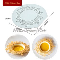 주방정리 조리 저울 수납 기구산호/꽃 반지 Sugarcraft 레이스 매트 DIY 초콜릿 퐁당 금형 분자 요리 실리, 02 LFM-271