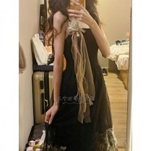 빈티지 리본 머리장식 헤어핀 보타이 브로치 코사지 옷패치 면마 마른 장미