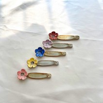 이천 도자기 꽃 수저 받침 핸드메이드 숟가락 젓가락 받침대 세트 5color, 레드