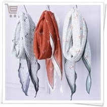 국산 H 패턴 롱 스카프 머플러 면 목도리 중년 사은품 가을 봄-DYS