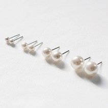 모모아 아이보리 펄 진주 귀걸이 세트