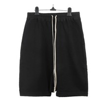 [릭오웬스] [ 다크쉐도우]여성 드로스트링 드롭 크로치 쇼츠 DS19S4325F 09 BL