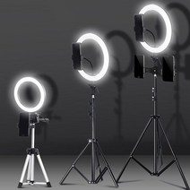 유튜브조명 자연광조명 방송조명 지속광조명 영상 phone live ring light 10 inch 26cm video light ring lamp with 사진촬영 브이로그, 26cm빛05m