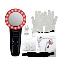 캐비테이션 기계 EMS 적외선 초음파 바디 슬리밍 마사지기 지방 버너 RF 고주파 마사지 얼굴 관리 뷰티 6 in 1, AU PLUG, 04 Black NO Box