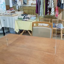 학교 학원 도서관 독서실 회의실 식당 폴리카보네이트 투명아크릴 비대면파티션 칸막이 ㄷ자형 가림막