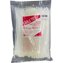 동아 케이블타이 국산 동아베스텍 전선정리 타이 300mm, 백색, 1개