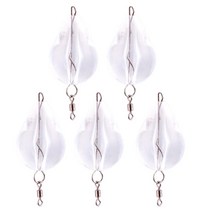 5pcs 낚시 미끼 카운터 웨이트 액세서리 던지기 보조 핀 루프 롱 샷 플로팅 싱킹 수정 된 보조 장치, 7.5g 투명한 싱킹