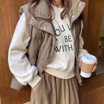 데일리앤 덴버웜 여성 오버핏 데일리 웰론 패딩조끼