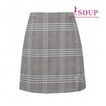 [숲(SOUP)] 체크 랩 스커트(SV3SR91)