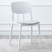 Annalve 가정 업소용 카페 식탁의자 2개 세트, 화이트