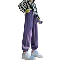 여자는 바닥 스웨트 팬츠 조깅 선