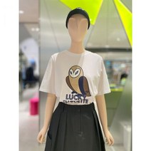 럭키슈에뜨 Signature 슈에뜨 티셔츠(LFTAM24730IVX)