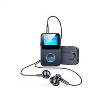 MP3 플레이어 휴대용 화면이있는 새로운 블루투스 5.0 오디오 수신기 어댑터 블루투스 플레이어는 원격 제어 사진을 지원합니다., [01] NO SD card