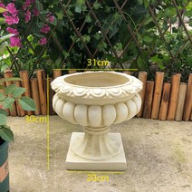 웨딩 인테리어 소품 석고 기둥 화분 받침, 1 화분