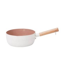 1인용돌솥 뚝배기 아궁이 5분 가마솥 누룽지 스테인레스 스틸 소스 냄비 뚜껑없는 비 스틱 우유 요리 스튜 국수 유도 밥솥 팬 핸들 주방, 1인용돌솥 22cm_흰 팬