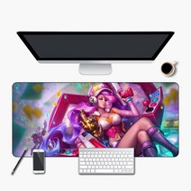 뉴타임즈 마우스 장패드 리그오브레전드 롤 LOL, 미스포츈 + 900x400mm + 5mm