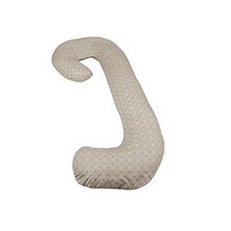 Leachco Snoogle Chic - Snoogle Total Body Pregnancy Pillow with Easy on-off Zippered Cover - Taupe R, 1