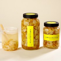 [초코써니 약돌배약도라지청] 배도라지 카페 수제청 과일청 500g 답례품 차 선물 세트, 1kg약돌배약도라지대추생강청(효녀효부청)