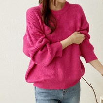 아이엠수 여성용 그랑데 하찌 라운드 니트티