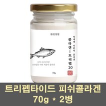 초저분자콜라겐 트리펩타이드 피쉬콜라겐 분말 가루 차세대 가수분해 수용성 아미노산 500달톤 gph 어류 이너 뷰티 100프로, 2병, 70g