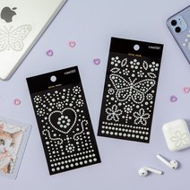 쥬얼 스톤 스티커 로열 제작 굿즈 팬시, 로열진주나비/255014