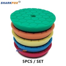 그라인더톱날 원형 헤라 자동차 스폰지 버프 연마 패드 및 5 125mm6150m, 22.Mixed 5pcs  6Inch Backer