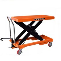 2M 유압식리프트 소형스트로크테이블 수동지게차, 하중 1톤/높이 1m(1200x600cm)