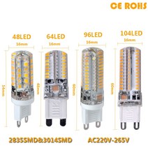 LED 전구 SMD 2835 3014 G4 G9 9 9W 10W 12W 조명 DC12V AC220V 360 도 할로겐 램프 교체, [02] 찬 백색, [08] G9 3014 AC220V 12W, [01] 아니다