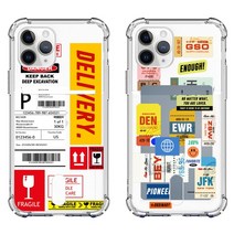 아이폰14 투명 카드 휴대폰 케이스 DHL 바코드