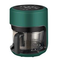 2.5l 다기능 에어 프라이어 오일 프리 타이머 기능 과열 보호 자동 비주얼 프라이 고붕소 실리콘 유리 튀김기, 초록, 에게