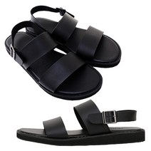 마리오탈라리코 무지 클래식 스트랩샌들 3cm굽 남자키높이샌들 글레디에이터 정장샌들