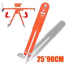 가죽공예 도구 전문 나침반 드로잉 기하학 잠금 수학 정밀 솔리드 비행기 precis 2590cm