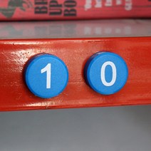 [사백몰] 컬러 숫자 자석홀더 10P세트(블루) 광고 교구용 자석 원형 냉장고 메모 놀이용 디자인 홀더