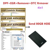 최신 전문가 전체 .5 버전 자동차 소프트웨어 + 잠금 해제 keygen 4 in1( ADS DPF + ADS EGR + ADS 람다 +, 04 80gb hdd black