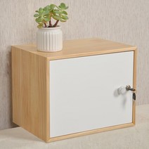 사물함 캐비닛 개인 미니 락커 케비넷 사무실옷장 철재 철제 관물대 락카장 미용실 캐비넷 사무실, 라지[48*30*35cm], 마츠키 화이트 도어 플러스