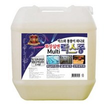 [가격 준수] 멀티 락스퐁 18. 75L 업소용 세척제 살균 화장실 대용량 말통 세제, 멀티락스퐁 18.75L