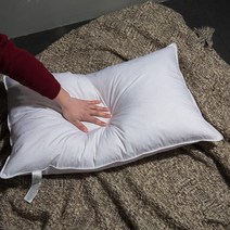 일본식 무인 양품 MUJI 물새털 깃털 패딩 베개 목보호 저반등주 오리털 베개-54430, 옵션04