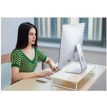 노트북 스탠드 모니터 받침대 높은 데스크 키보드 거치대 휴대용 사무실 책상, T01-D1 모니터선반