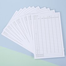 골프스윙연습기 자세교정기 10pcs 스코어 시트 대회 스코어 카드 주최자 기록 목록