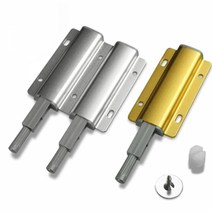 도어스톱 푸시 캐비넷 씽크 마그네틱 문살짝 주방 문, 도어스톱BL11210-실버싱글