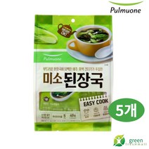 풀무원 미소된장국, 5개, 40g