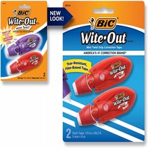 BIC Wite-Out Brand Mini Twist Correction Tape White 2-Count Compact and Convenient Design for Eas, 1